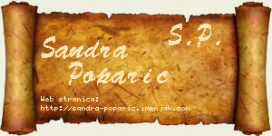 Sandra Poparić vizit kartica